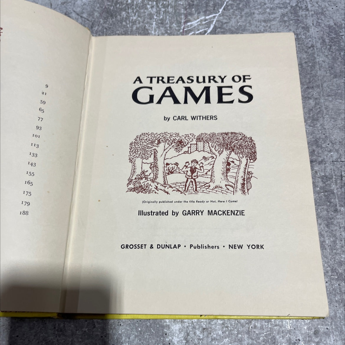 a treasury of games book, by carl withers, 1964 Hardcover image 2