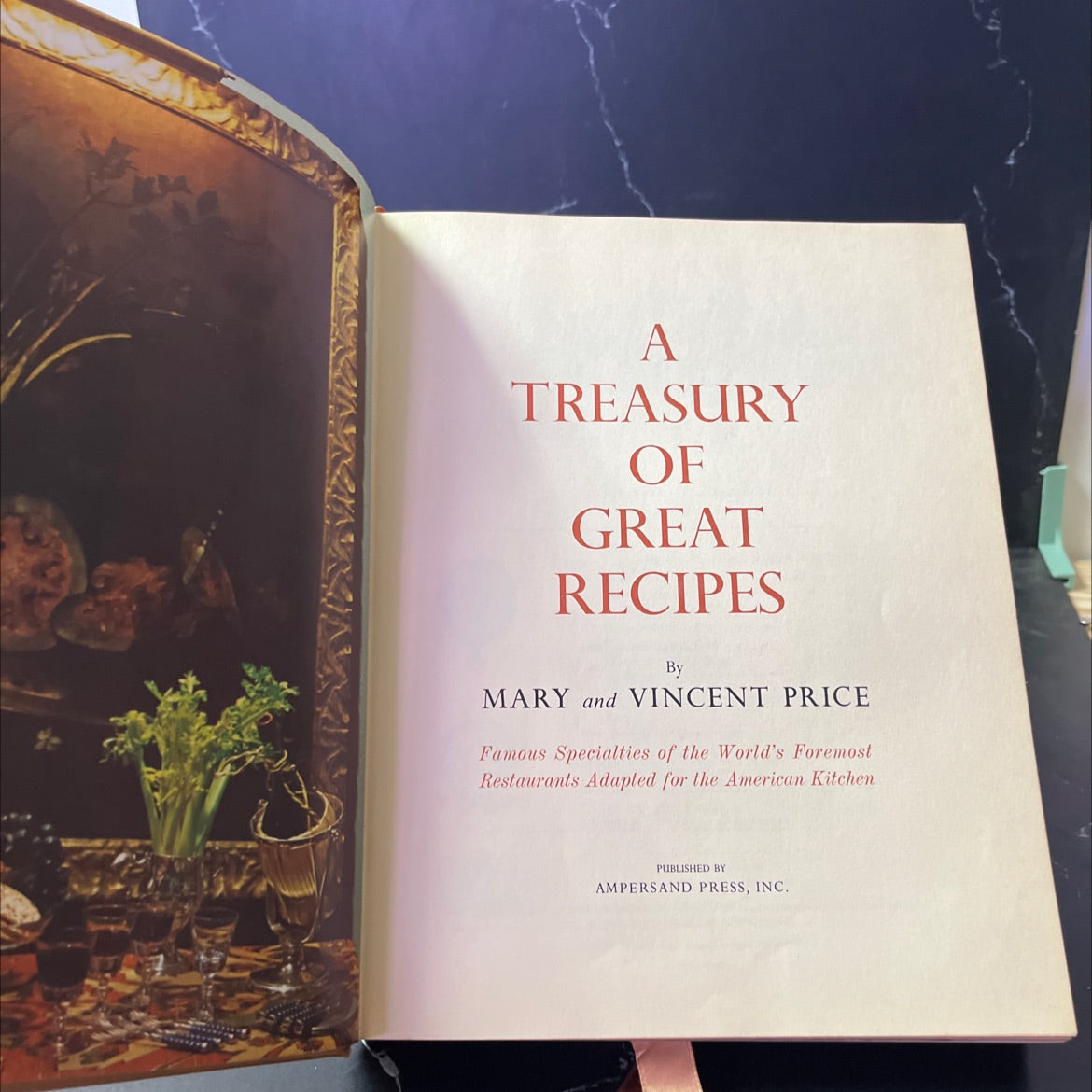 a treasury of great recipes book, by mary and vincent price, 1965 Hardcover image 2