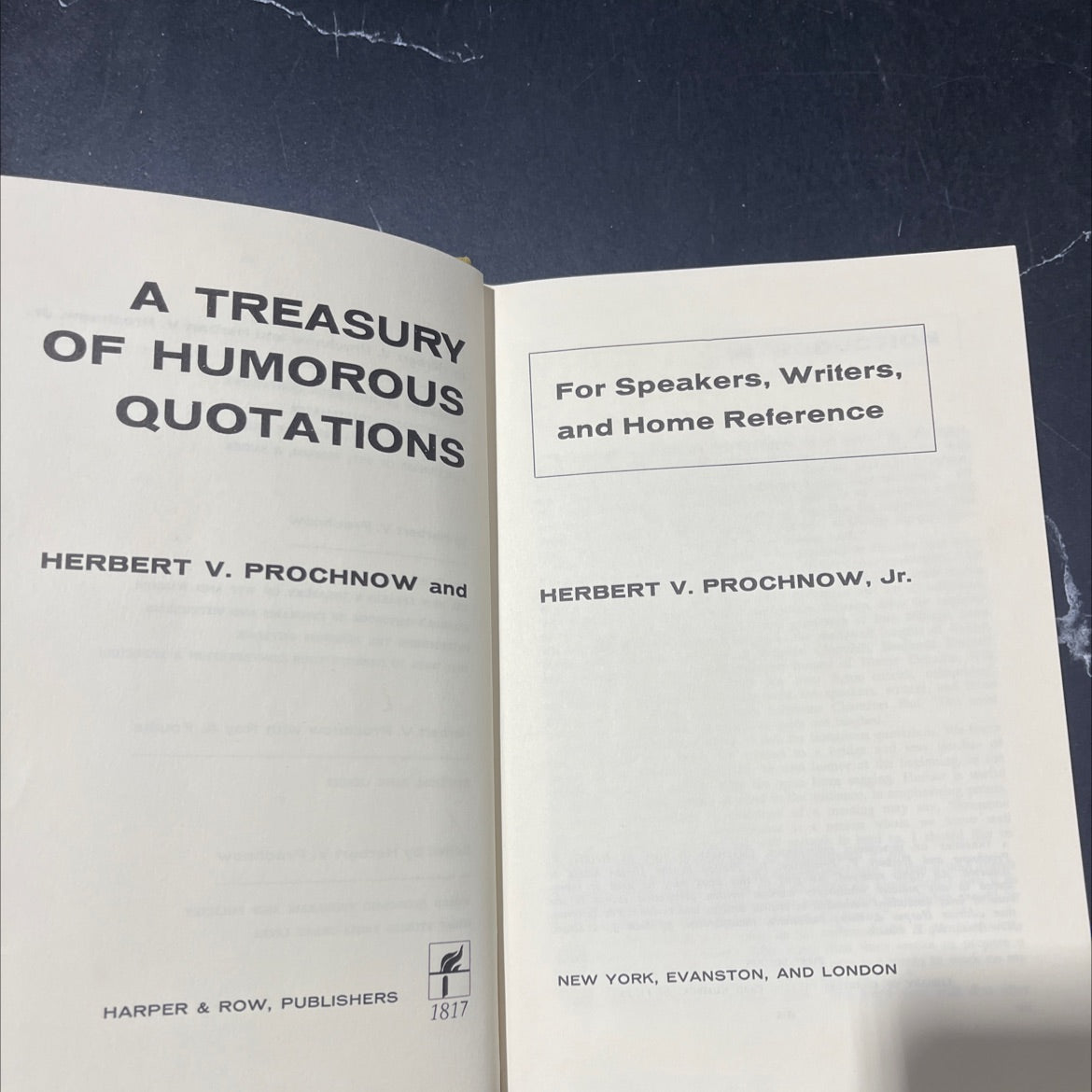 a treasury of humorous quotations for speakers, writers, and home reference book, by herbert v. prochnow and herbert v. image 2