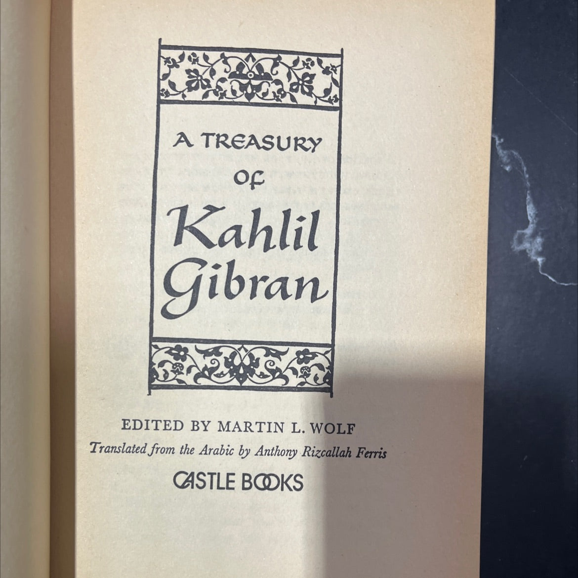 a treasury of kahlil gibran book, by kahlil gibran, 1977 Hardcover image 2
