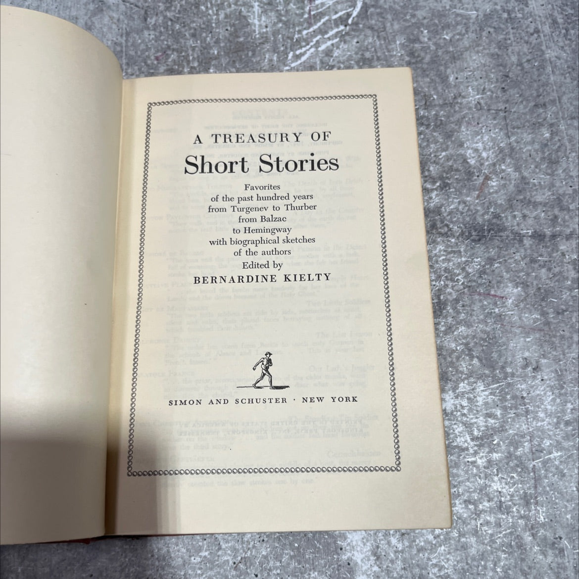 a treasury of short stories favorites of the past hundred years from turgenev to thurber from balzac to hemingway with image 2