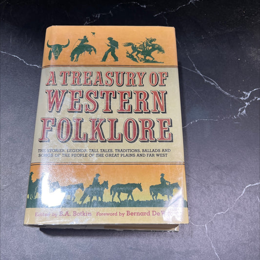 a treasury of western folklore book, by b.a. botkin, 1975 Hardcover image 1