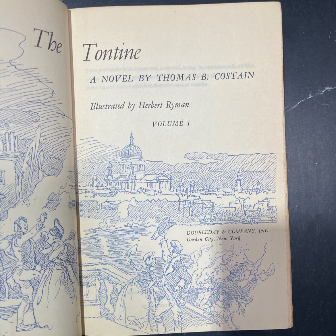 a very bad man has a very good idea the tontine book, by thomas b. costain, 1970 Hardcover image 3