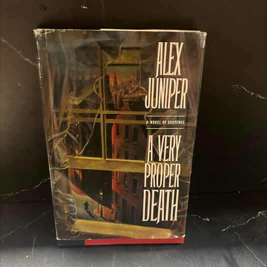 a very proper death book, by alex juniper, 1990 Hardcover image 1