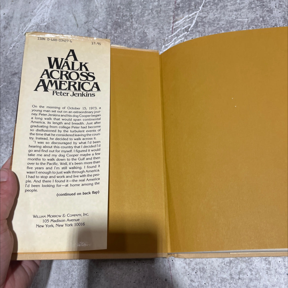 a walk across america book, by Peter Jenkins, 1979 Hardcover image 4