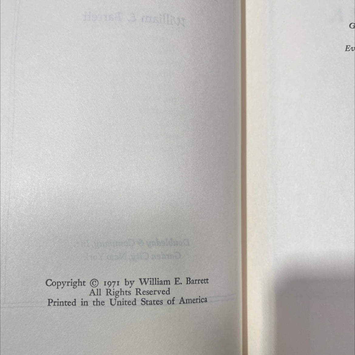 a woman in the house book, by William E. Barrett, 1971 Hardcover image 3