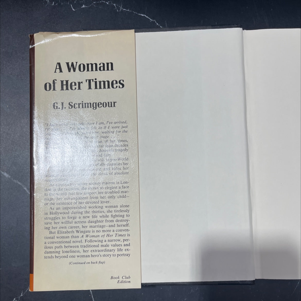 a woman who first gave one london, of her times book, by g.j. scrimgeour, 1982 Hardcover image 4