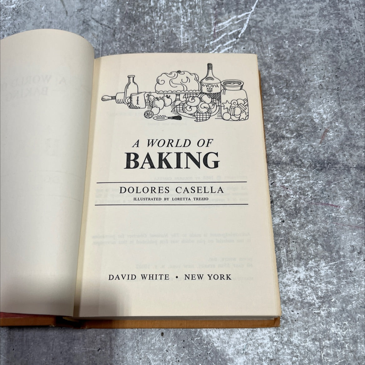 a world of baking book, by dolores casella, 1968 Hardcover image 2