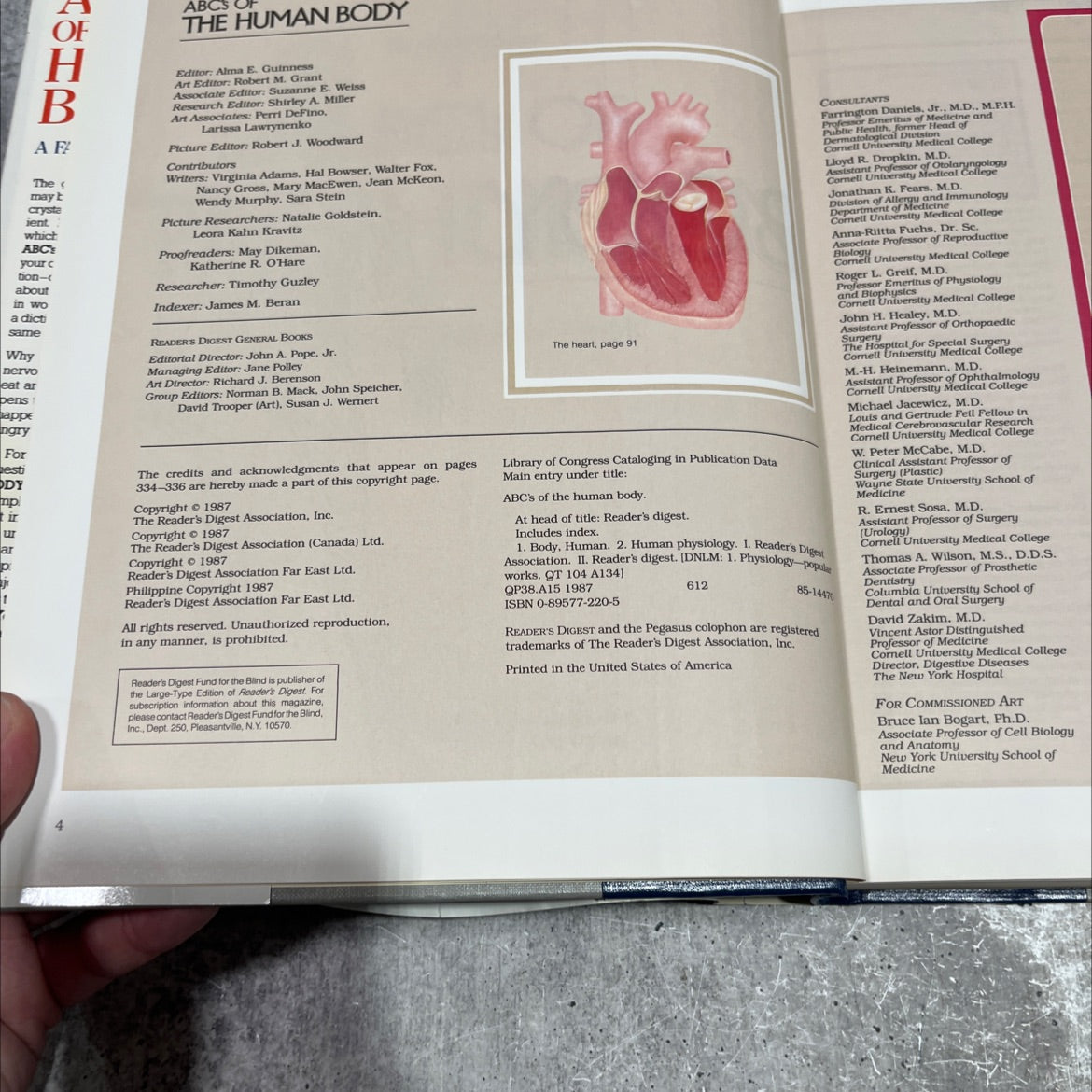 abc's of the human body book, by Reader's Digest Association, 1987 Hardcover image 3
