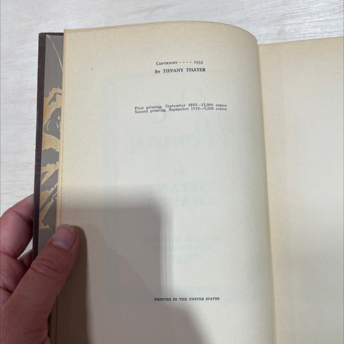 abcdef on in one woman book, by tiffany thayer, 1933 Hardcover image 3