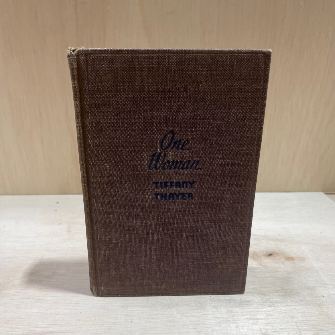 abcdef on in one woman book, by tiffany thayer, 1933 Hardcover image 1