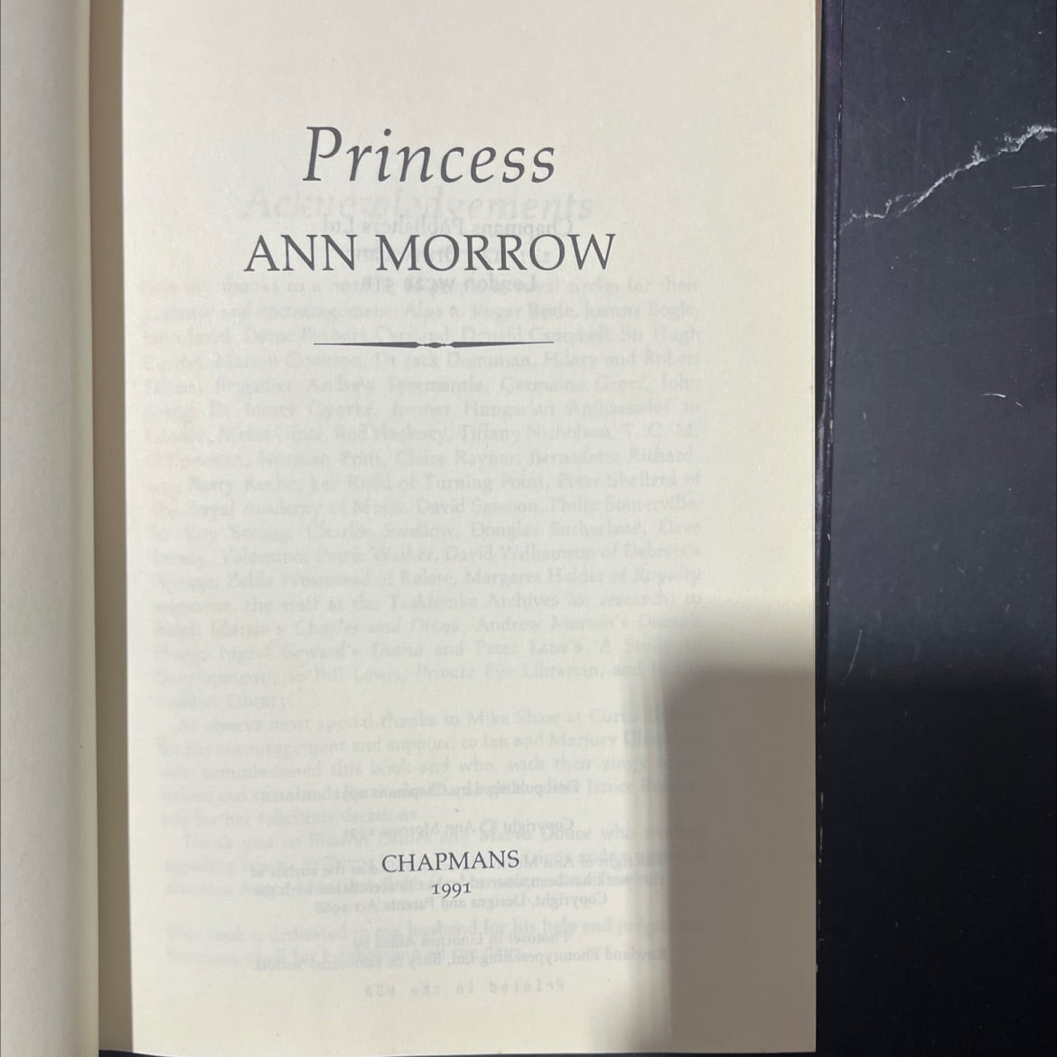 ac princess zeme book, by ann morrow chapman, 1991 Hardcover image 2