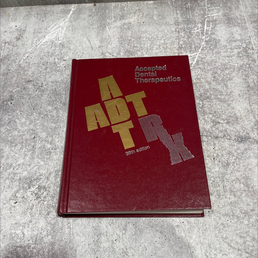 accepted dental therapeutics book, by American Dental Association, 1982 Hardcover image 1