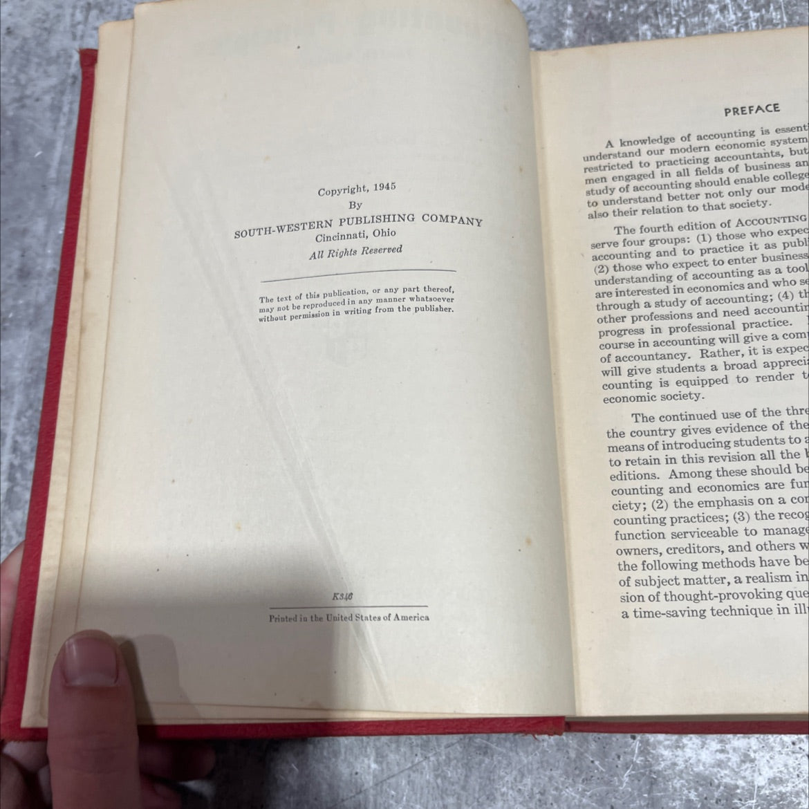 accounting principles fourth edition book, by howard s. noble, 1945 Hardcover image 3