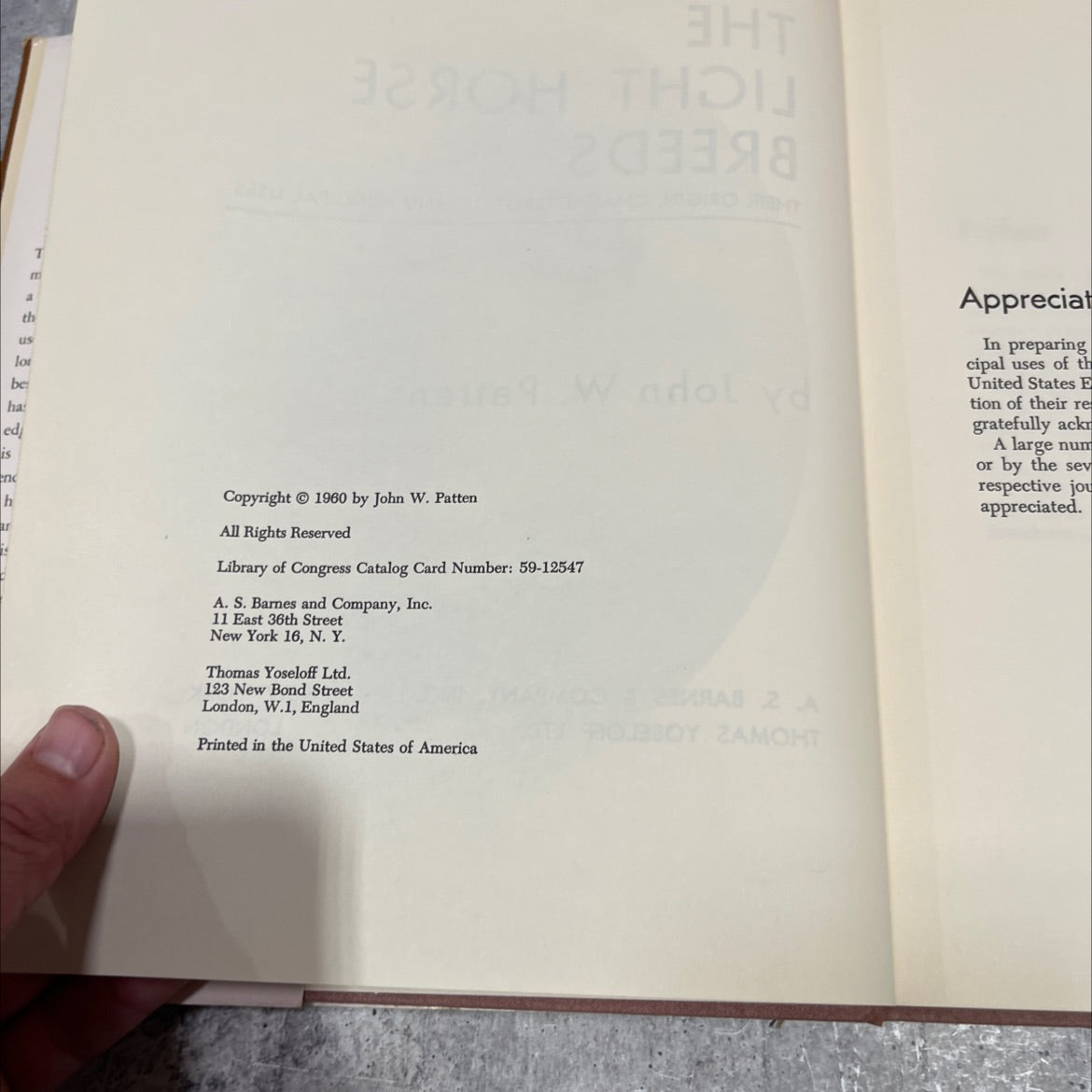 ace o' goshen the light horse breeds their origin characteristics and principal uses book, by john w. patten, 1960 image 3