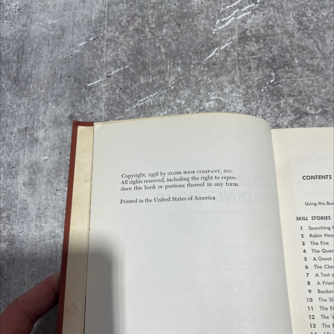 achieving reading skills book, by William Elfert, Alfred Weinstein, Lawrence H. Feigenbaum, 1958 Hardcover image 3