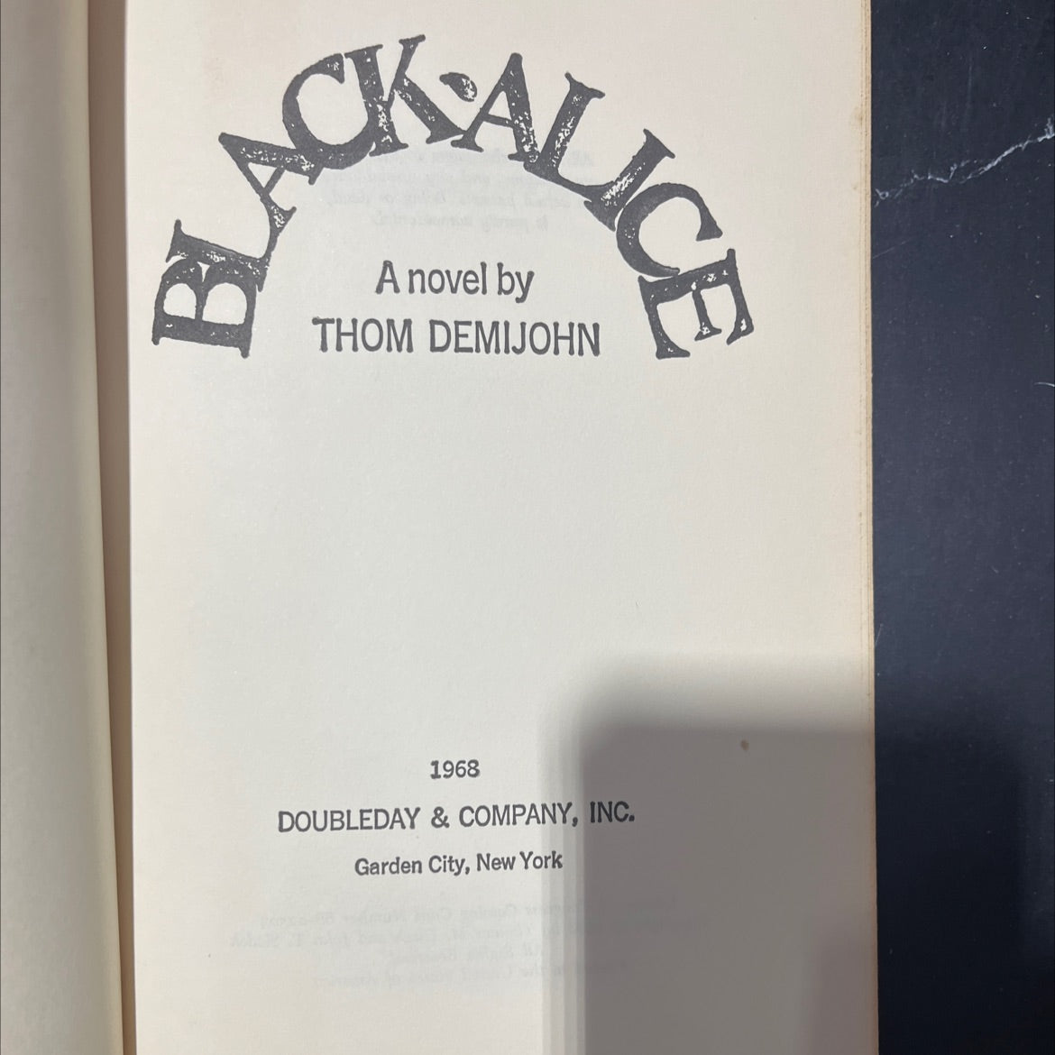 ackalics bl book, by thom demijohn, 1968 Hardcover image 2