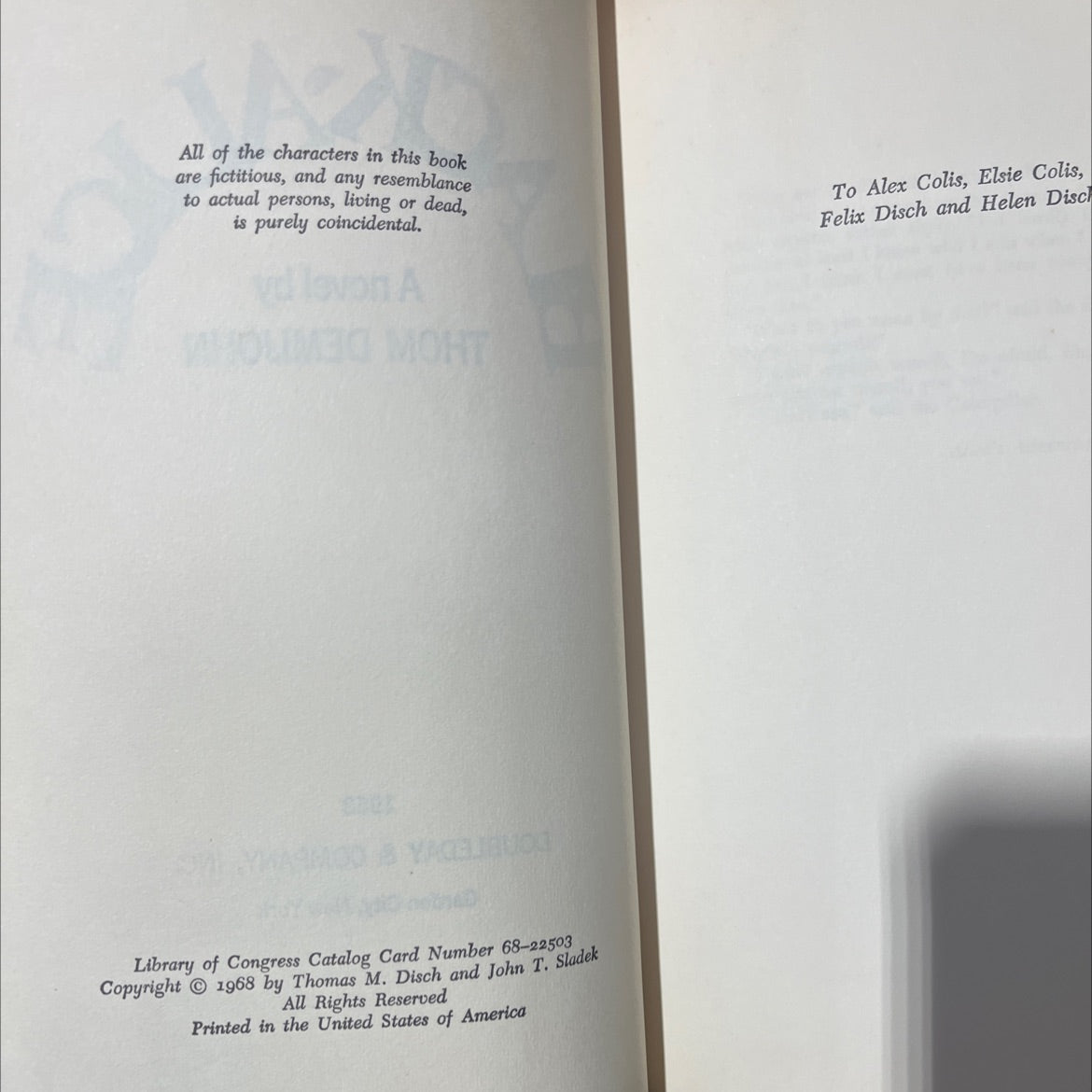 ackalics bl book, by thom demijohn, 1968 Hardcover image 3