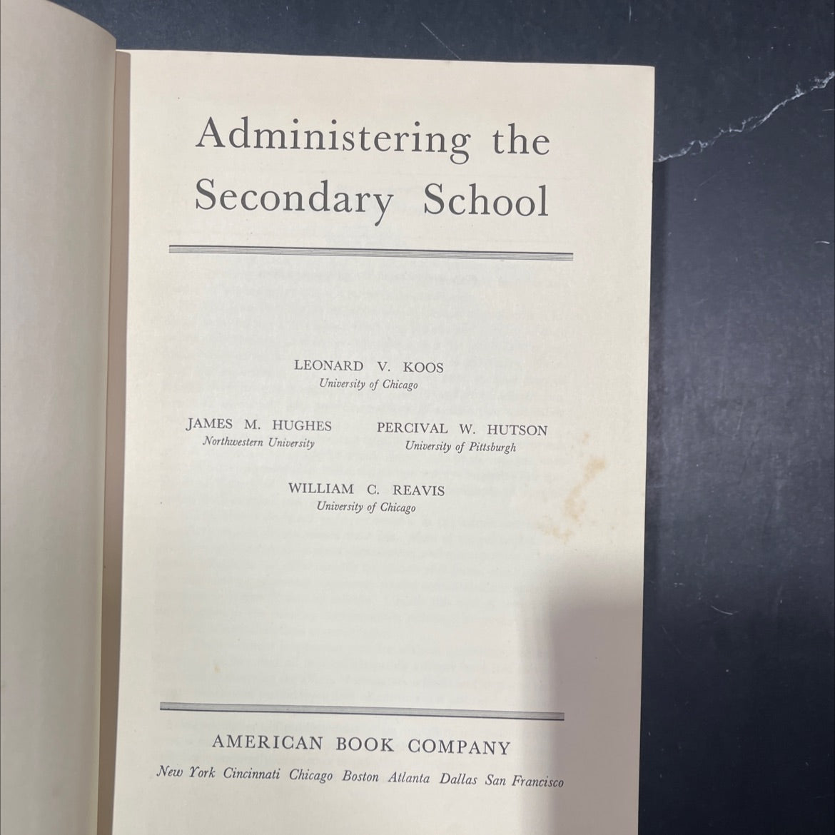 administering the secondary school book, by leonard v. koos, james m. hughes, percival w. hutson, william c. reavis, image 2