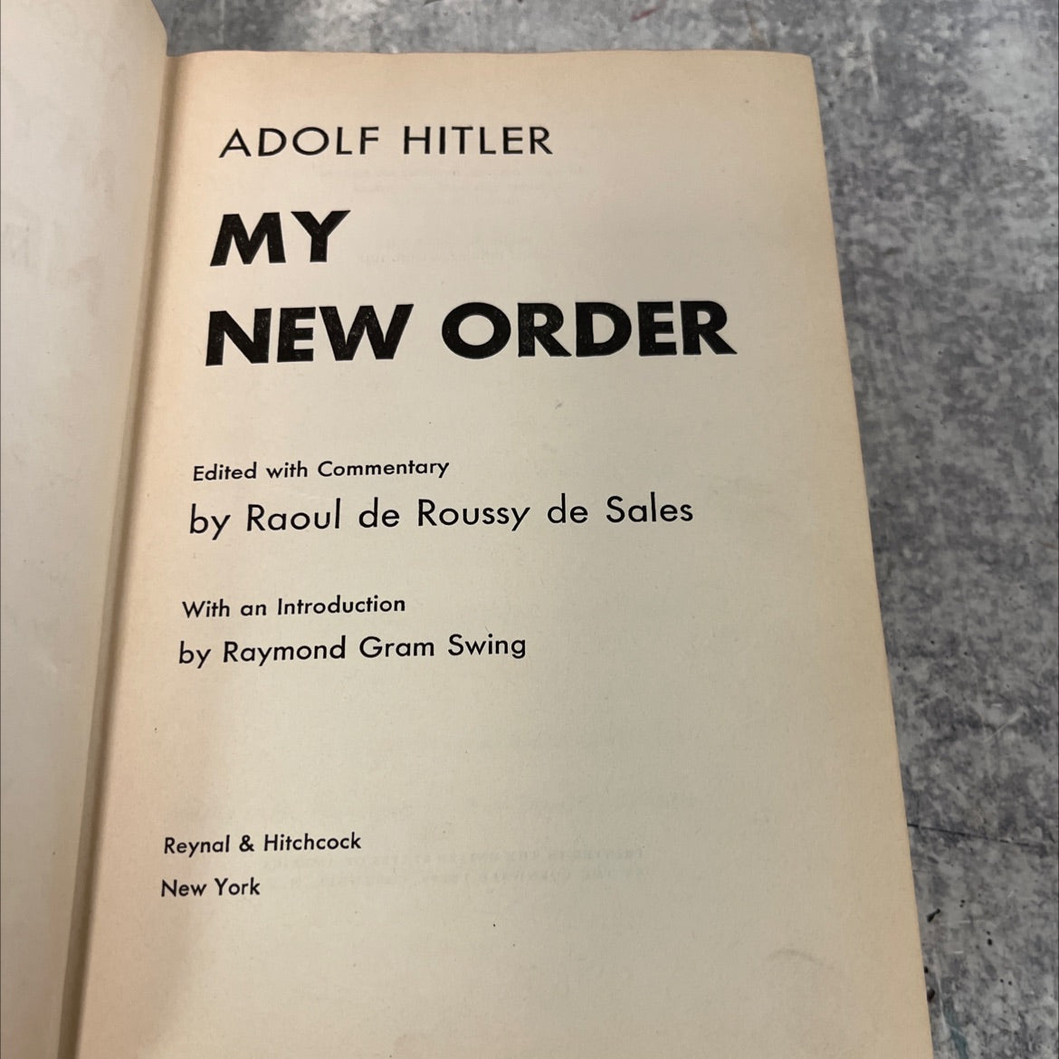 adolf hitler my new order book, by adolf hitler, 1941 Hardcover image 2