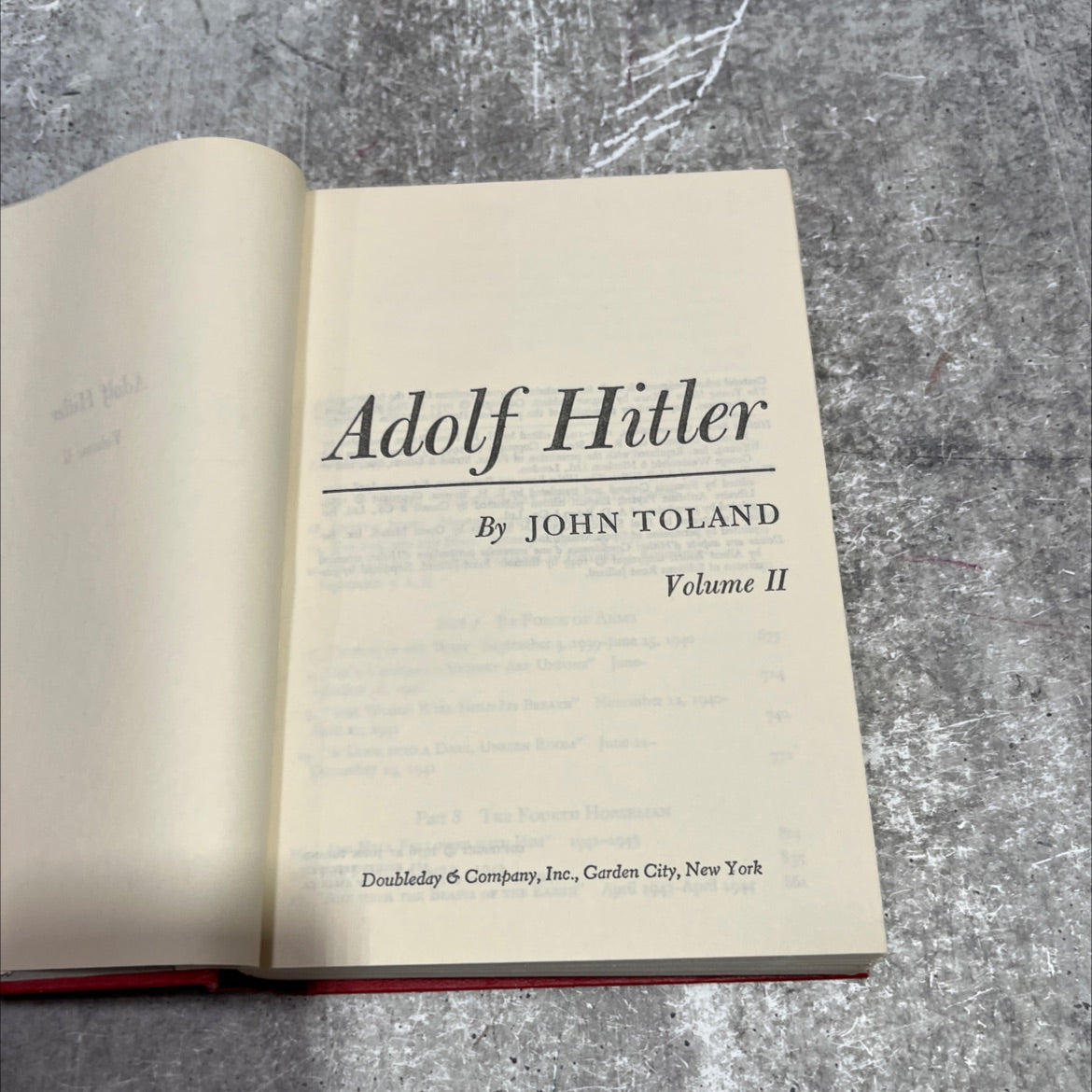 adolf hitler book, by john toland, 1976 Hardcover image 2