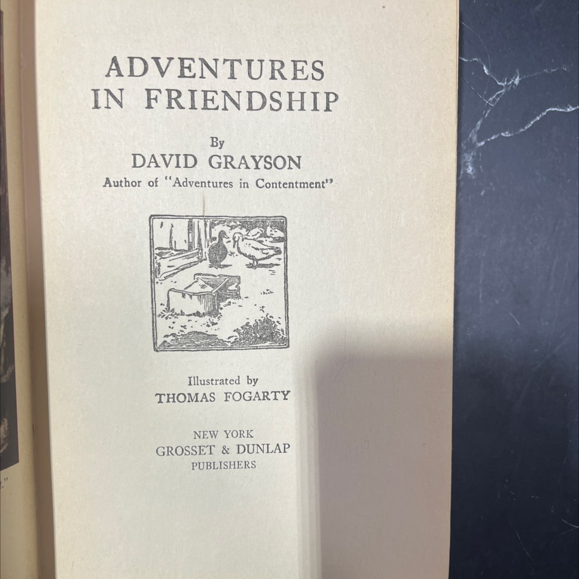 adventures in friendship book, by david grayson, 1910 Hardcover image 2