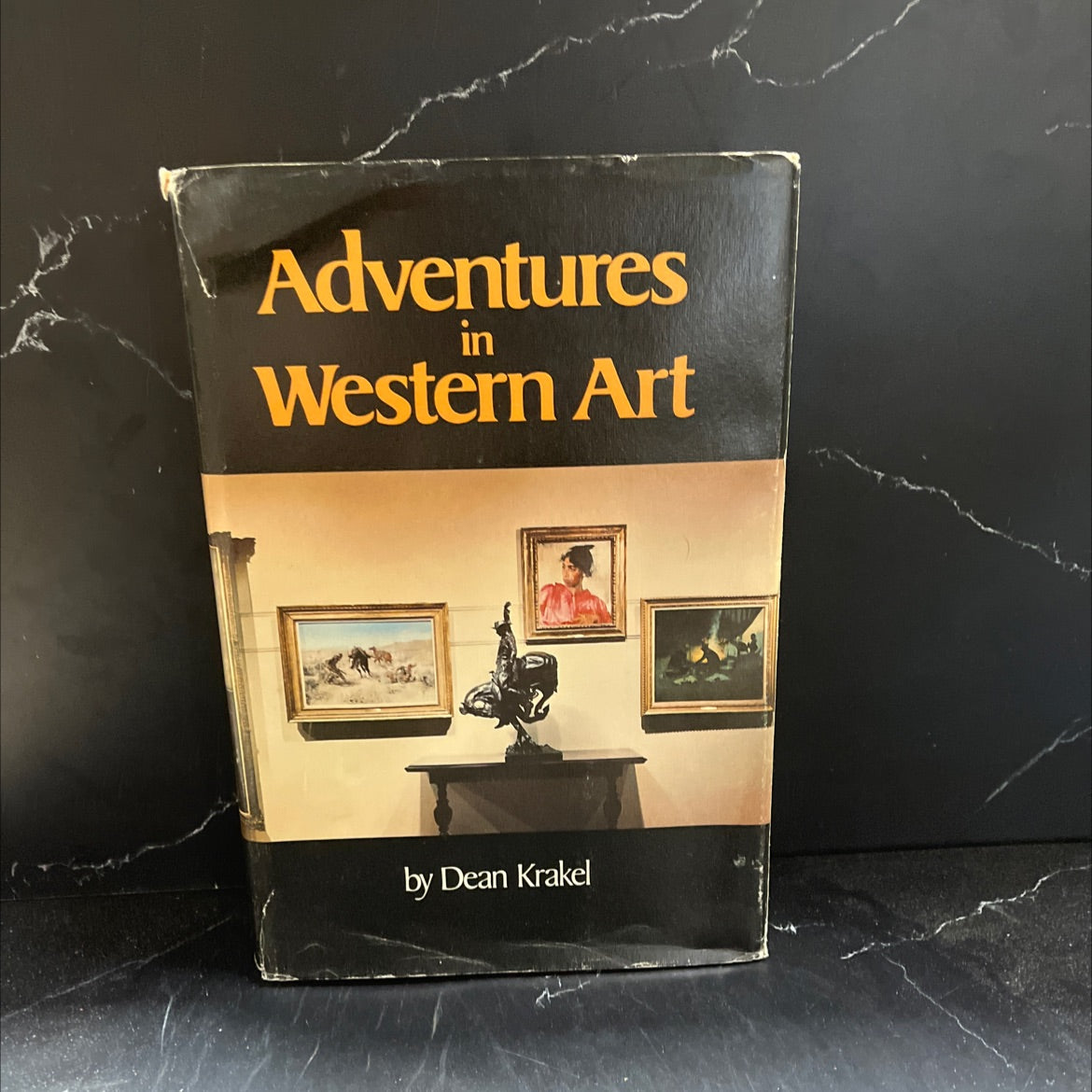 SIGNED adventures in western art book, by Dean Krakel, 1977 Hardcover, First Edition image 1