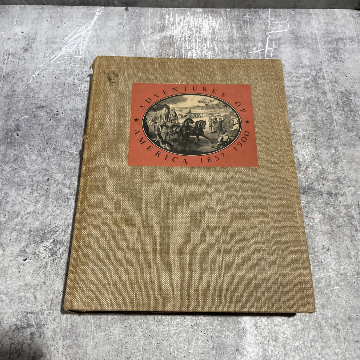 adventures of america 1857-1900 a pictorial record from harper's weekly book, by john a. kouwenhoven, 1938 Hardcover image 1