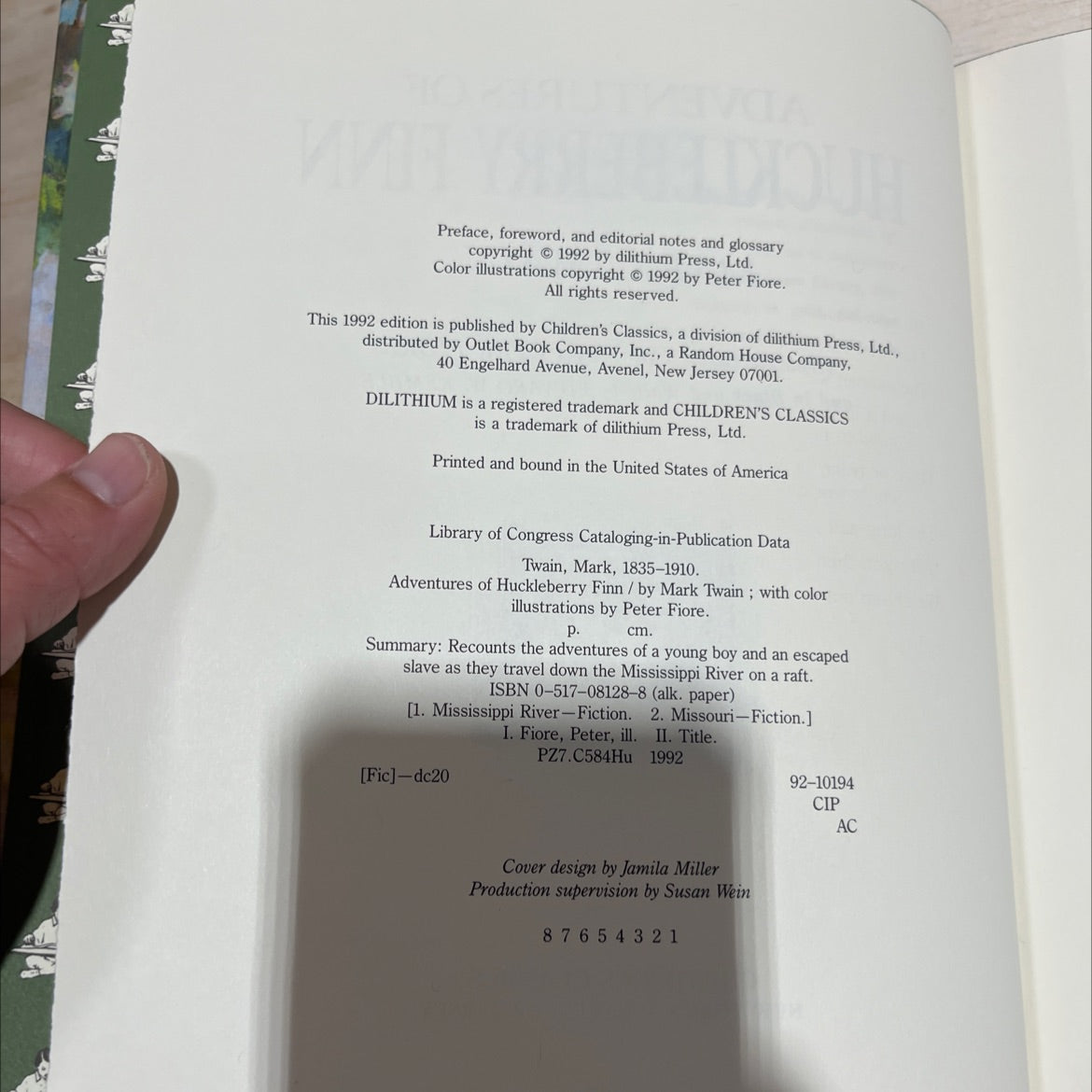 adventures of huckleberry finn book, by Mark Twain, 1992 Hardcover image 3