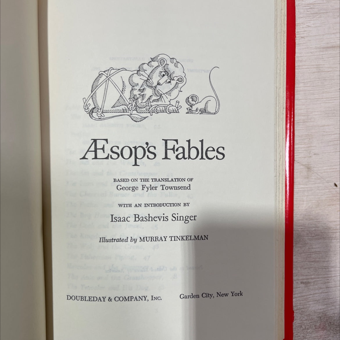 aesop's fables book, by aesop, 1968 Hardcover, Vintage image 2