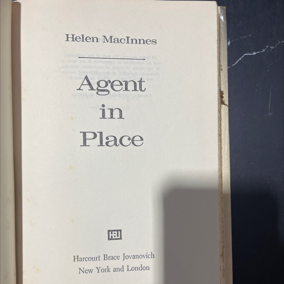agent in place book, by Helen MacInnes, 1976 Hardcover image 2