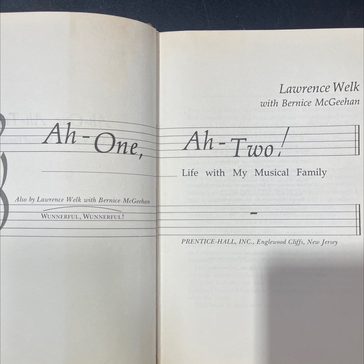 ah-one, ah-two! life with my musical family book, by lawrence welk with bernice mcgeehan, 1974 Hardcover image 2