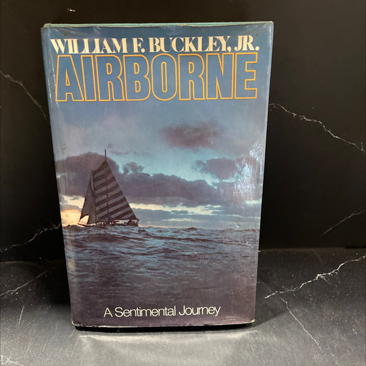 SIGNED airborne a sentimental journey book, by william f. buckley, jr., 1976 Hardcover, First Edition, Vintage image 1
