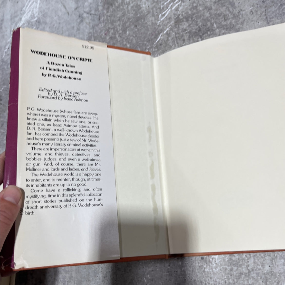 airo wodehouse on grime book, by P. G. Wodehouse, 1981 Hardcover image 4