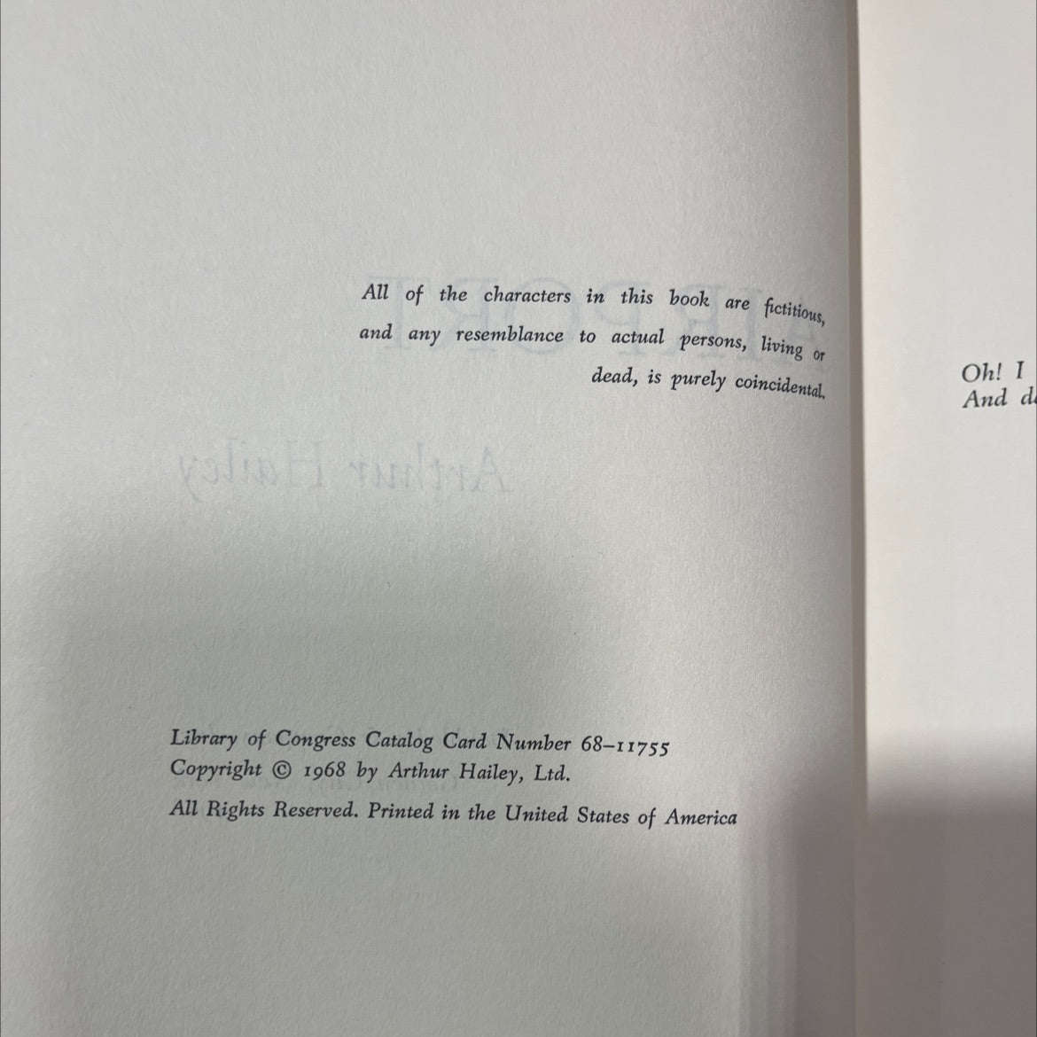 airport book, by Arthur Hailey, 1968 Hardcover image 3
