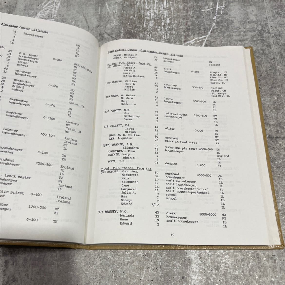 alexander county, illinois, census records volume 2 1860 federal census 1860 mortality schedule 1860 agricultural image 4