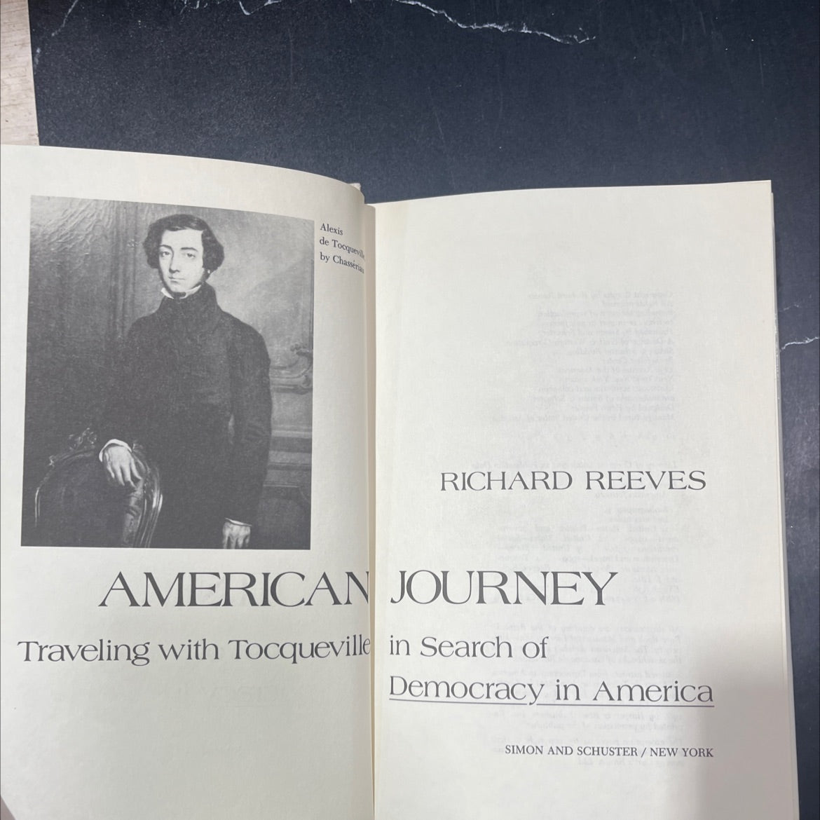 alexis de tocqueville book, by richard reeves, 1982 Hardcover image 2