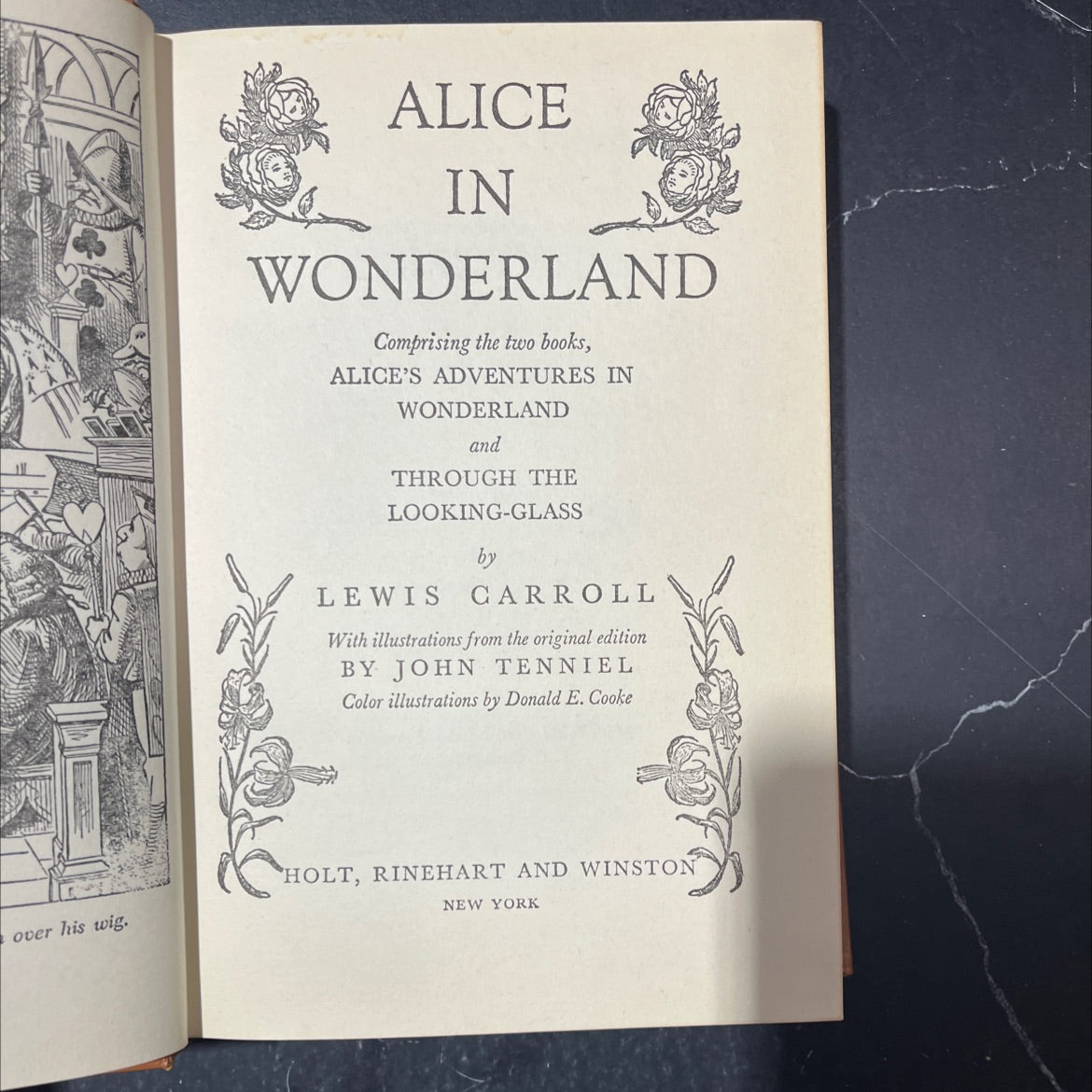 alice in wonderland comprising the two books, alice's adventures in wonderland and through the looking-glass book, by image 2