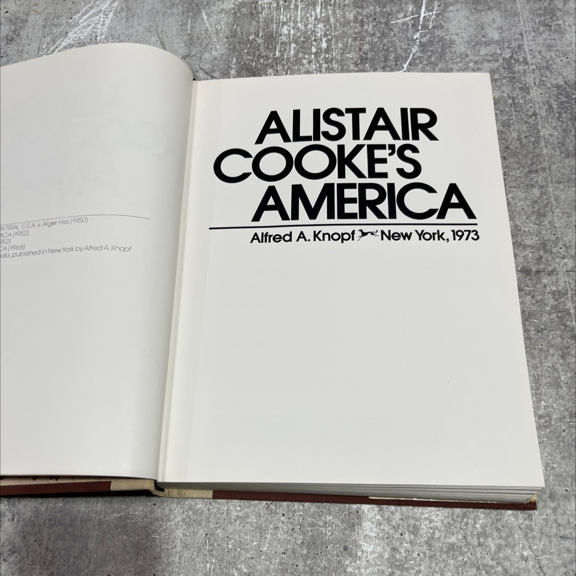 alistair cooke's america book, by alistair cooke, 1973 Hardcover image 2