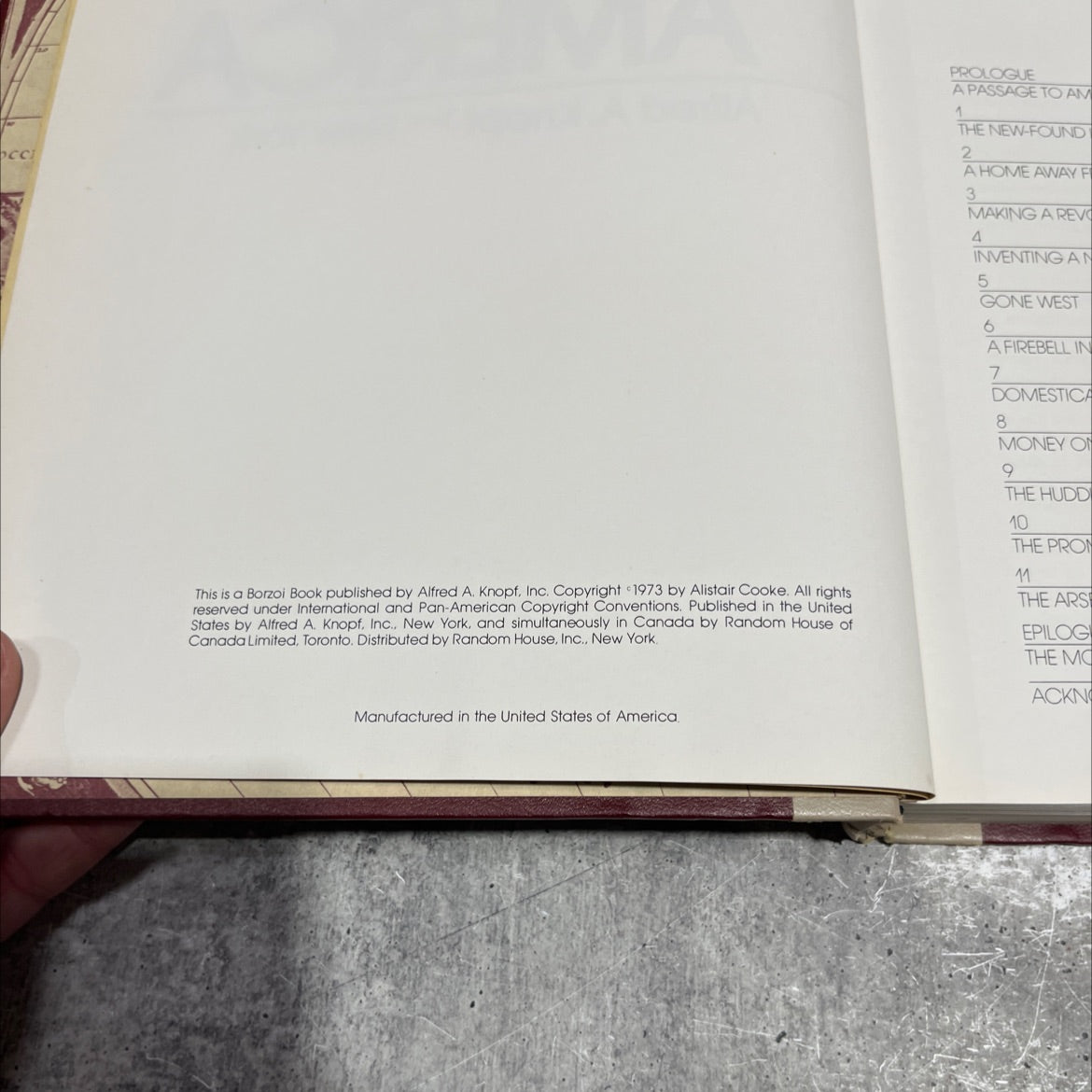 alistair cooke's america book, by alistair cooke, 1973 Hardcover image 3