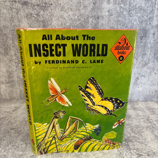 all about allabout books the insect world book, by Ferdinand C. Lane, 1954 Hardcover, Vintage image 1