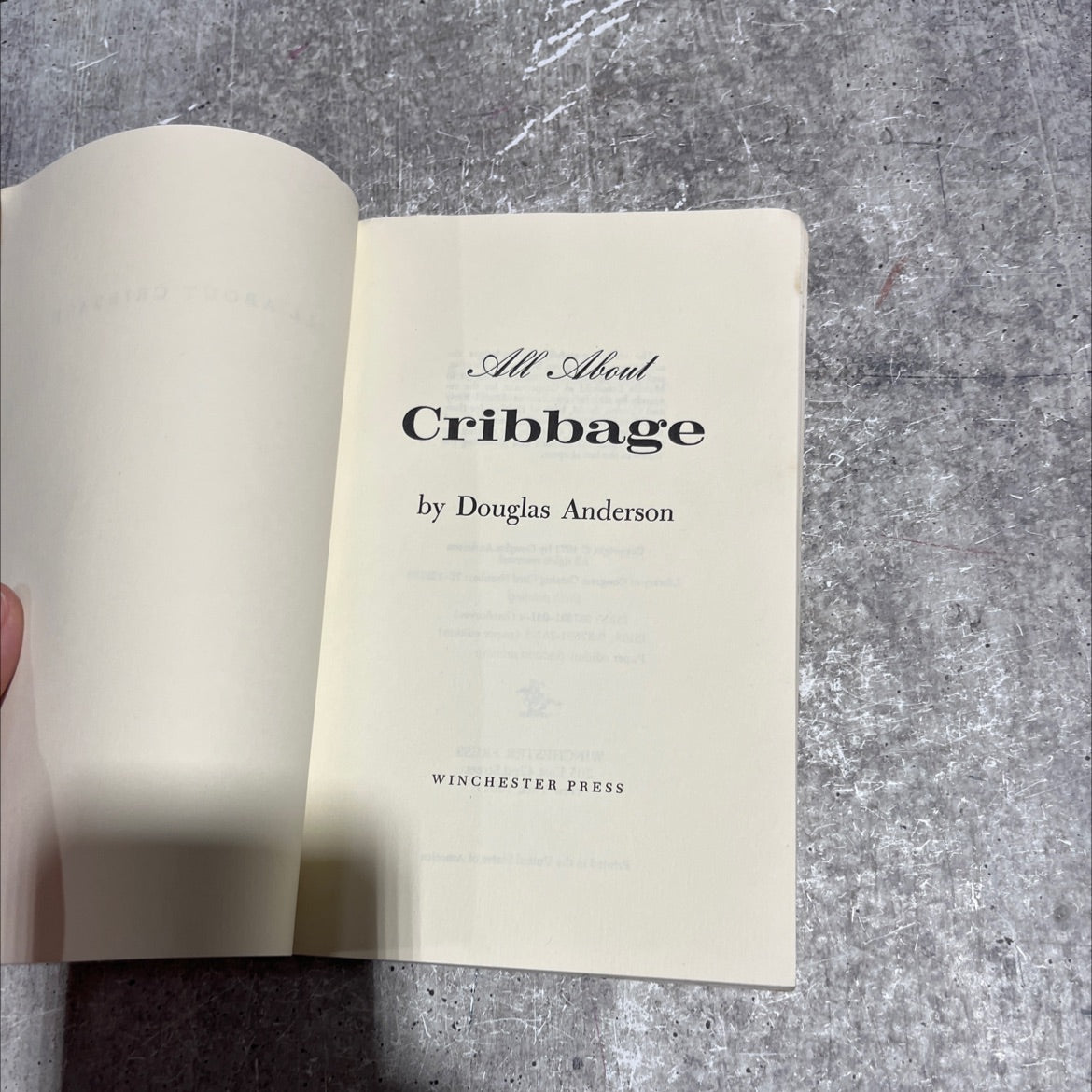 all about cribbage book, by Douglas Anderson, 1971 Paperback image 2