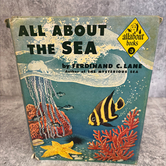 all about the sea book, by Ferdinand C. Lane, 1953 Hardcover, Vintage image 1