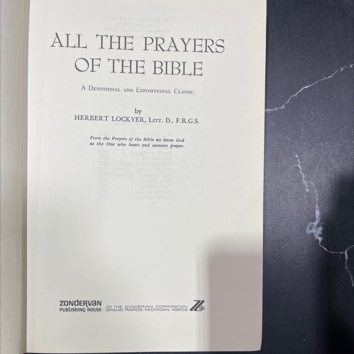 all the prayers of the bible a devotional and expositional classic book, by herbert lockyer, 1973 Hardcover image 2