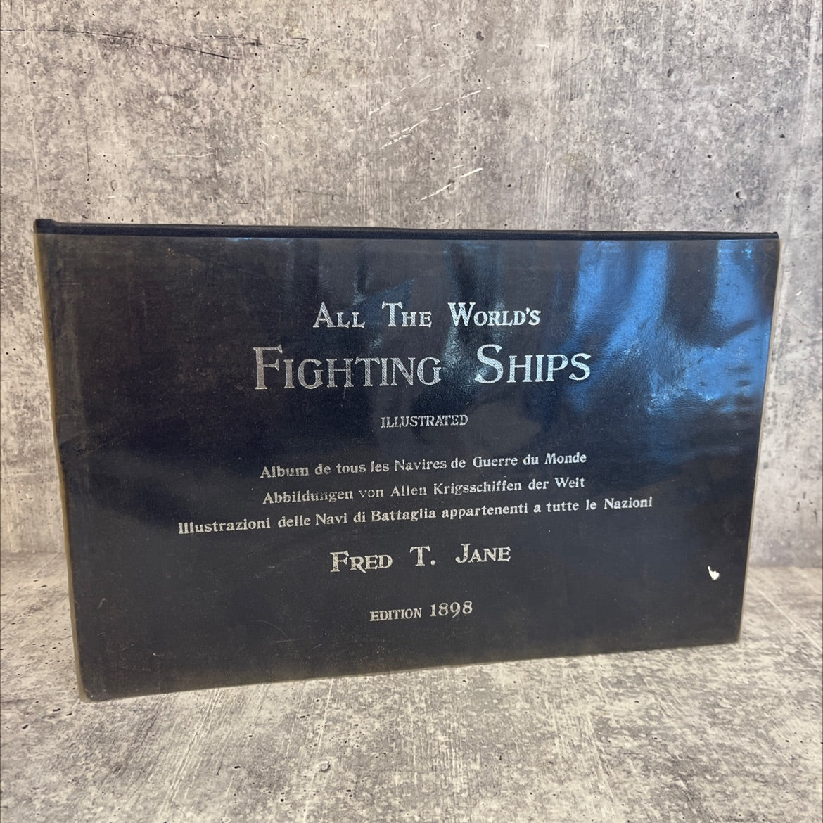 all the world's fighting ships illustrated book, by fred t. jane, 1986 Hardcover image 1