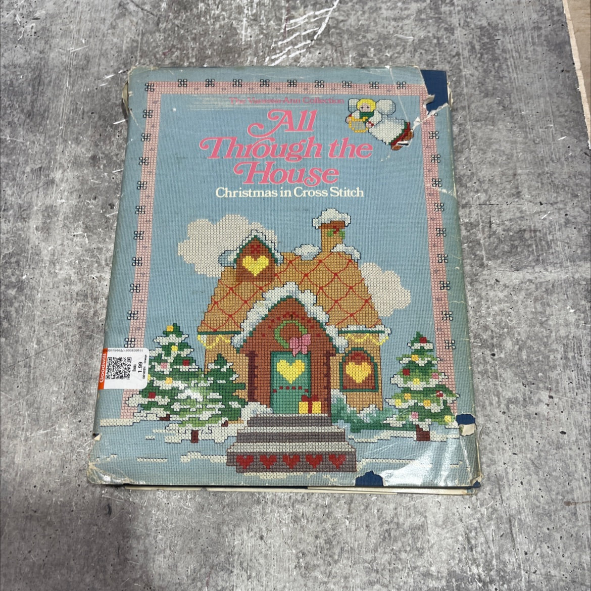 all through the house: christmas in cross-stitch book, by unknown, 1985 Hardcover image 1