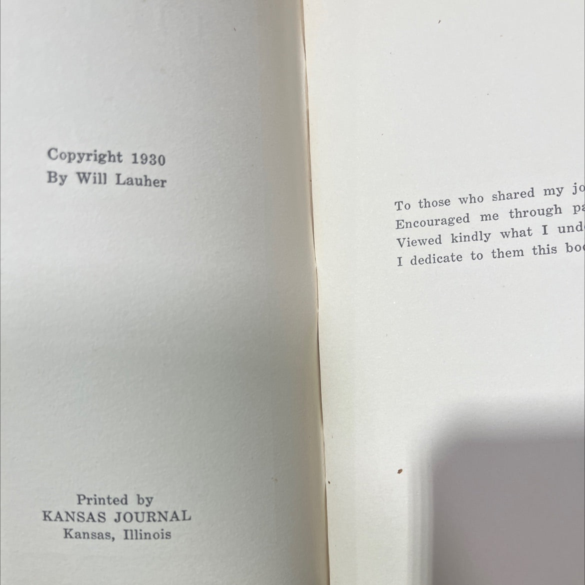 along life's path book, by will lauher, 1930 Paperback image 3