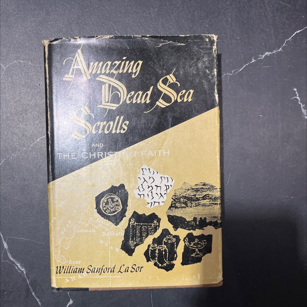 amazing dead sea and scrolls the christian faith book, by william sanford lasor, 1956 Hardcover image 1