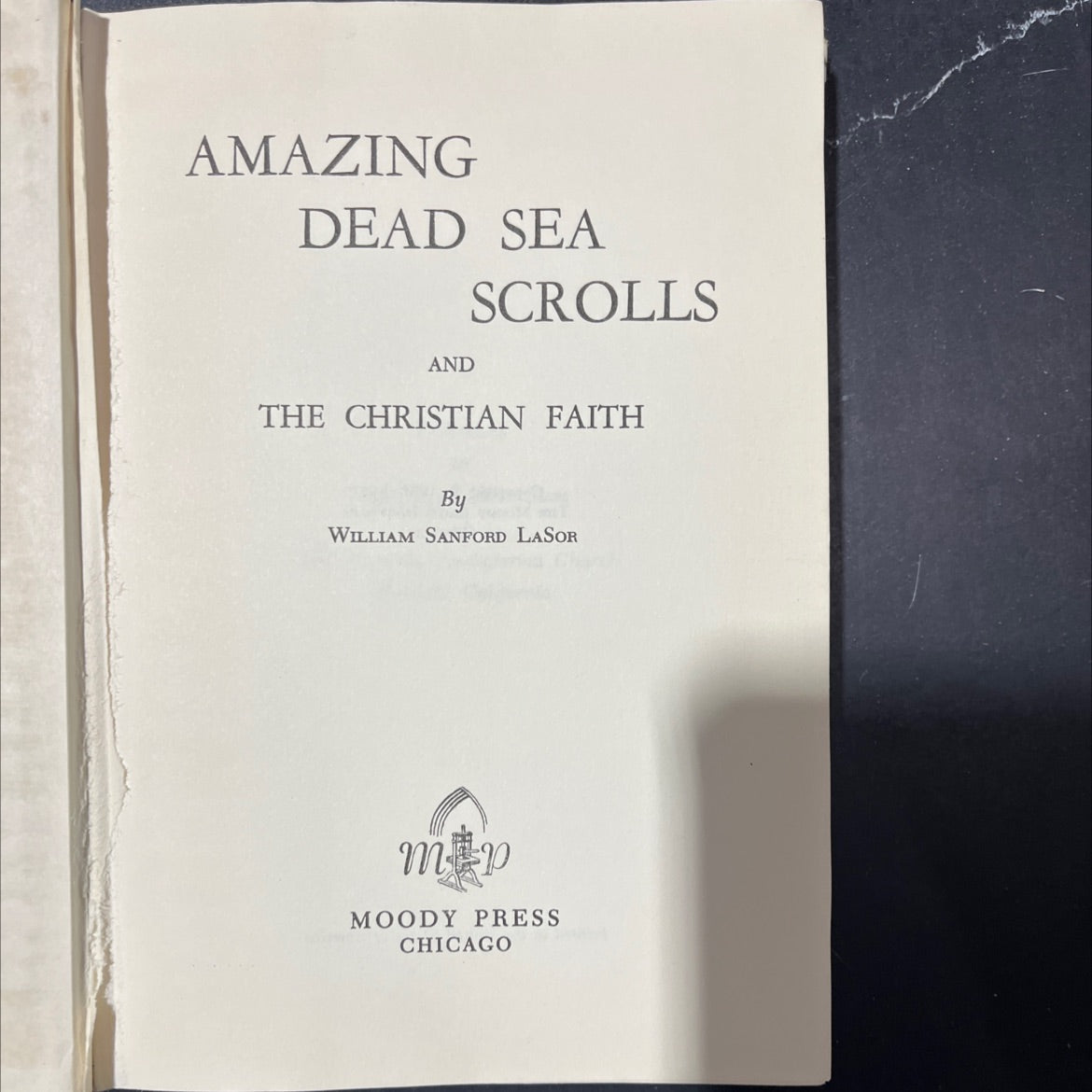 amazing dead sea and scrolls the christian faith book, by william sanford lasor, 1956 Hardcover image 2