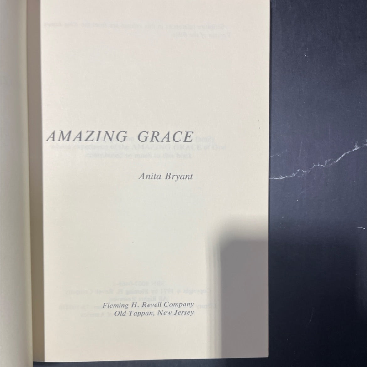 amazing grace book, by anita bryant, 1971 Hardcover image 2